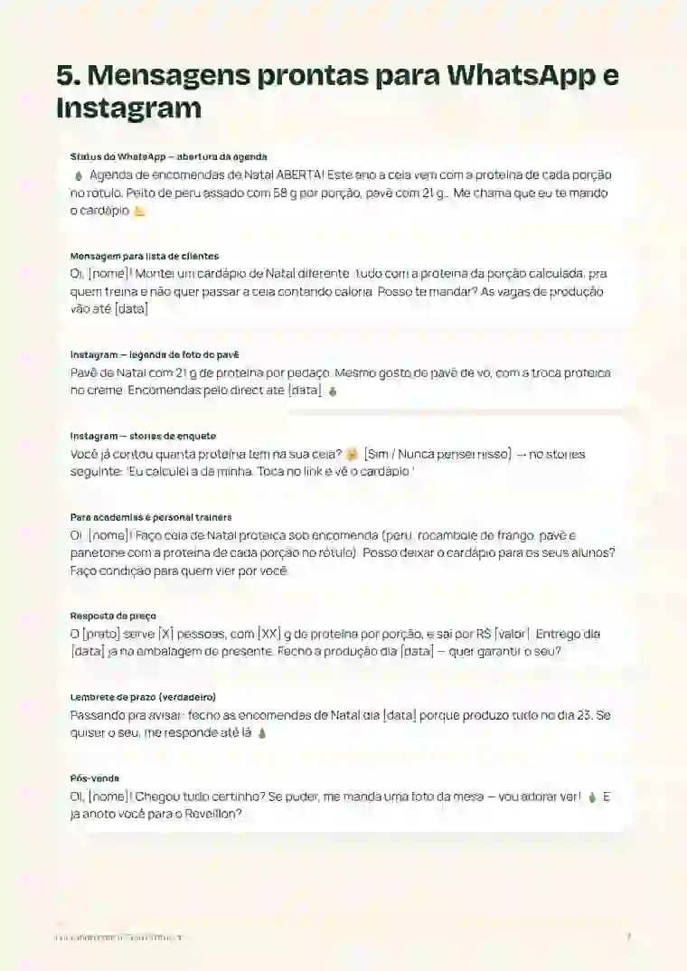 Página de Lucrando com a Ceia