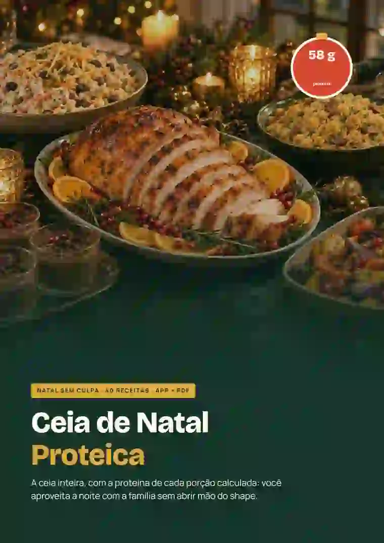 Página de Ceia de Natal Proteica