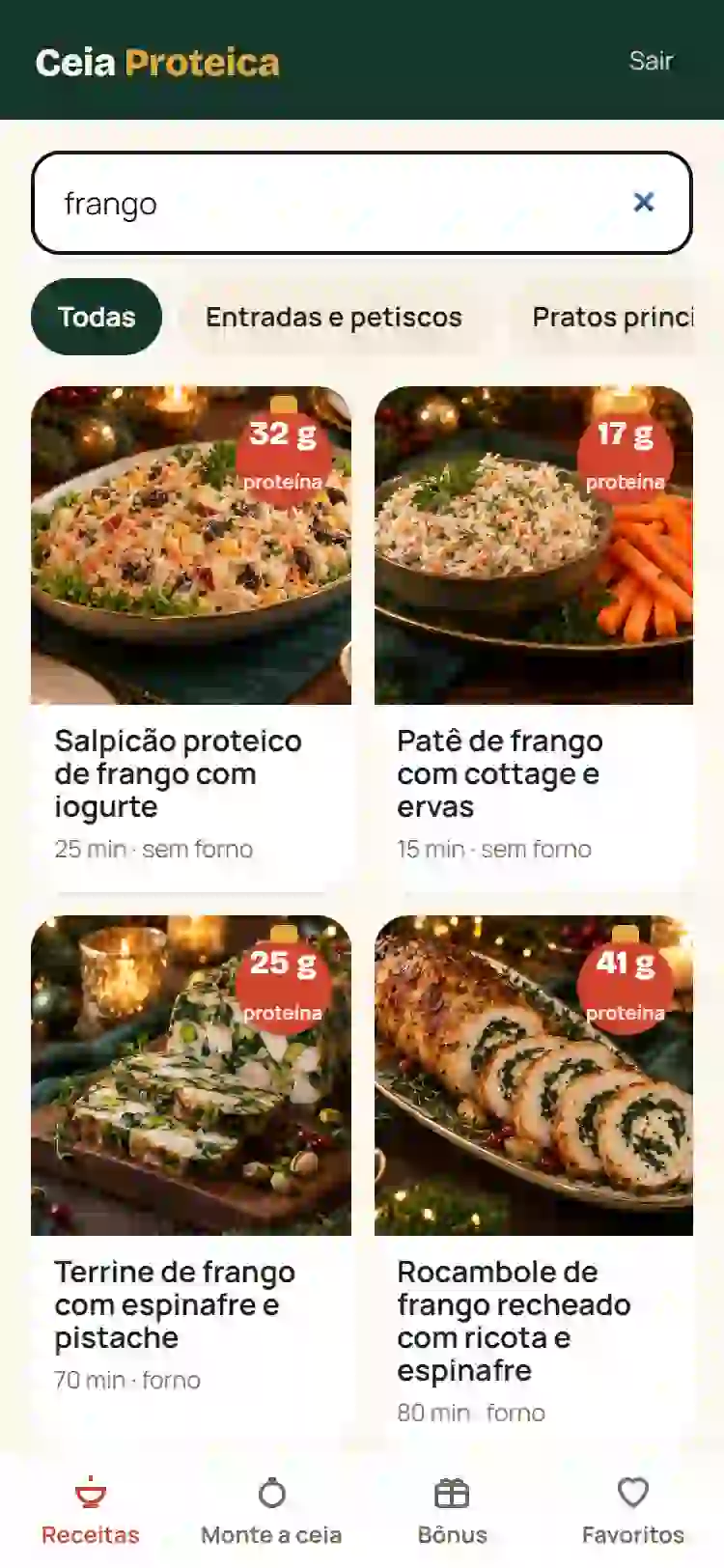 App: Busca por ingrediente